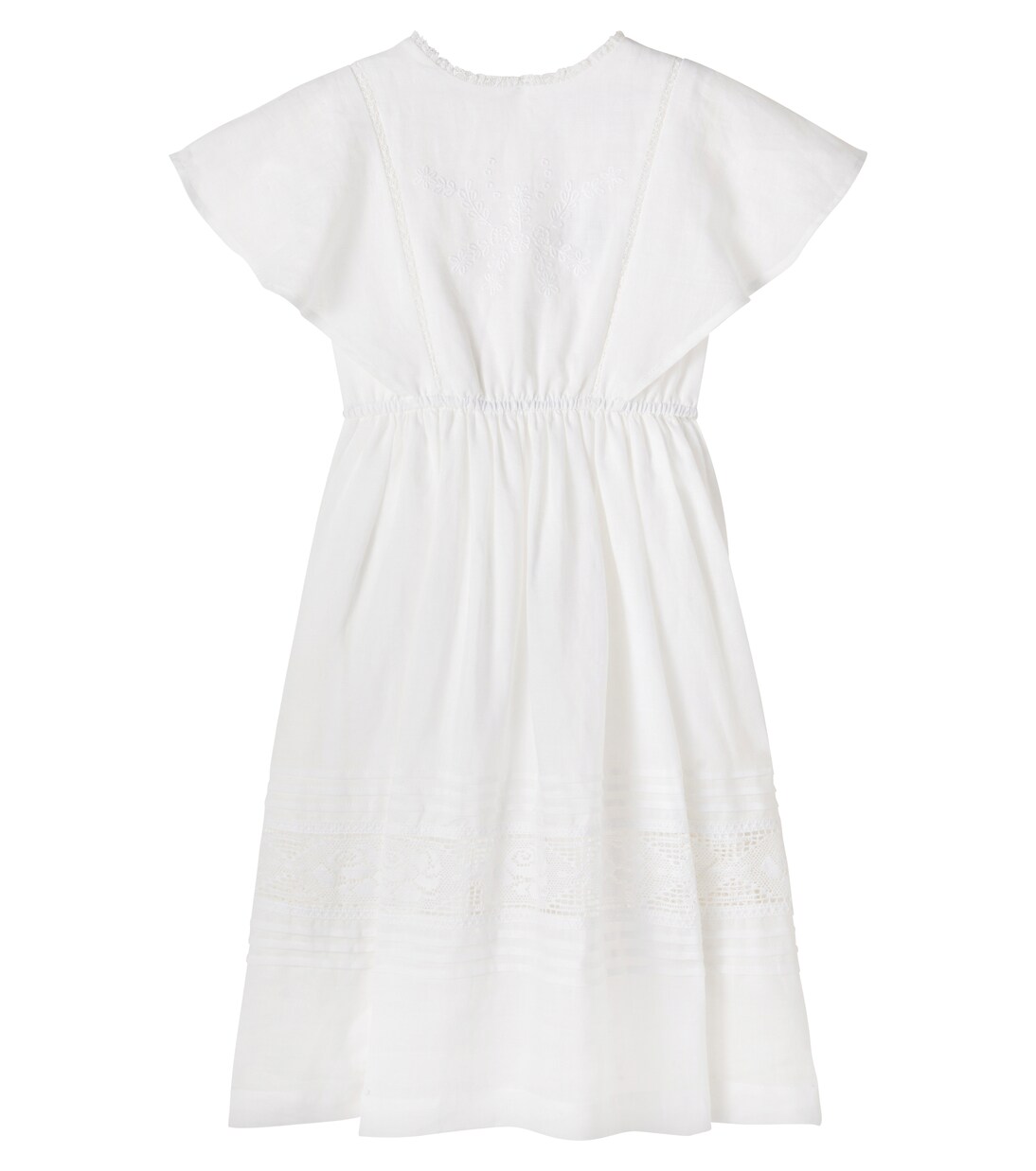 Emilie embroidered ramie dress | C'era Una Volta