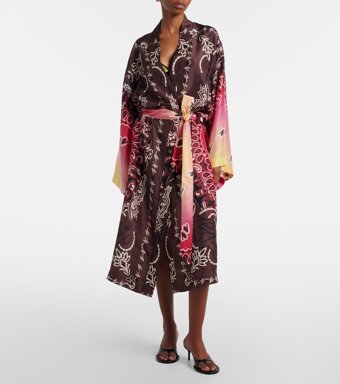 Bedrucktes Cover-up aus Seide | The Attico