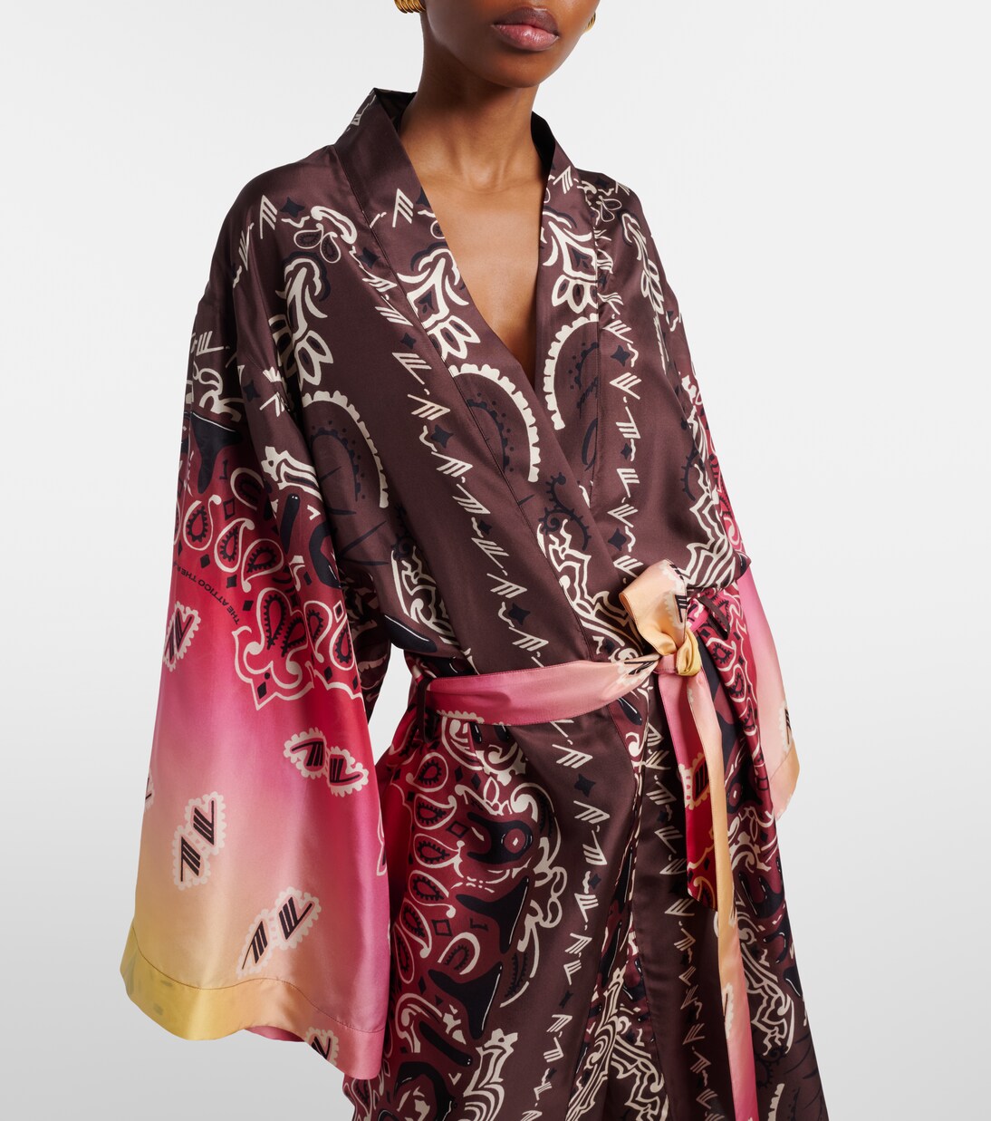 Bedrucktes Cover-up aus Seide | The Attico