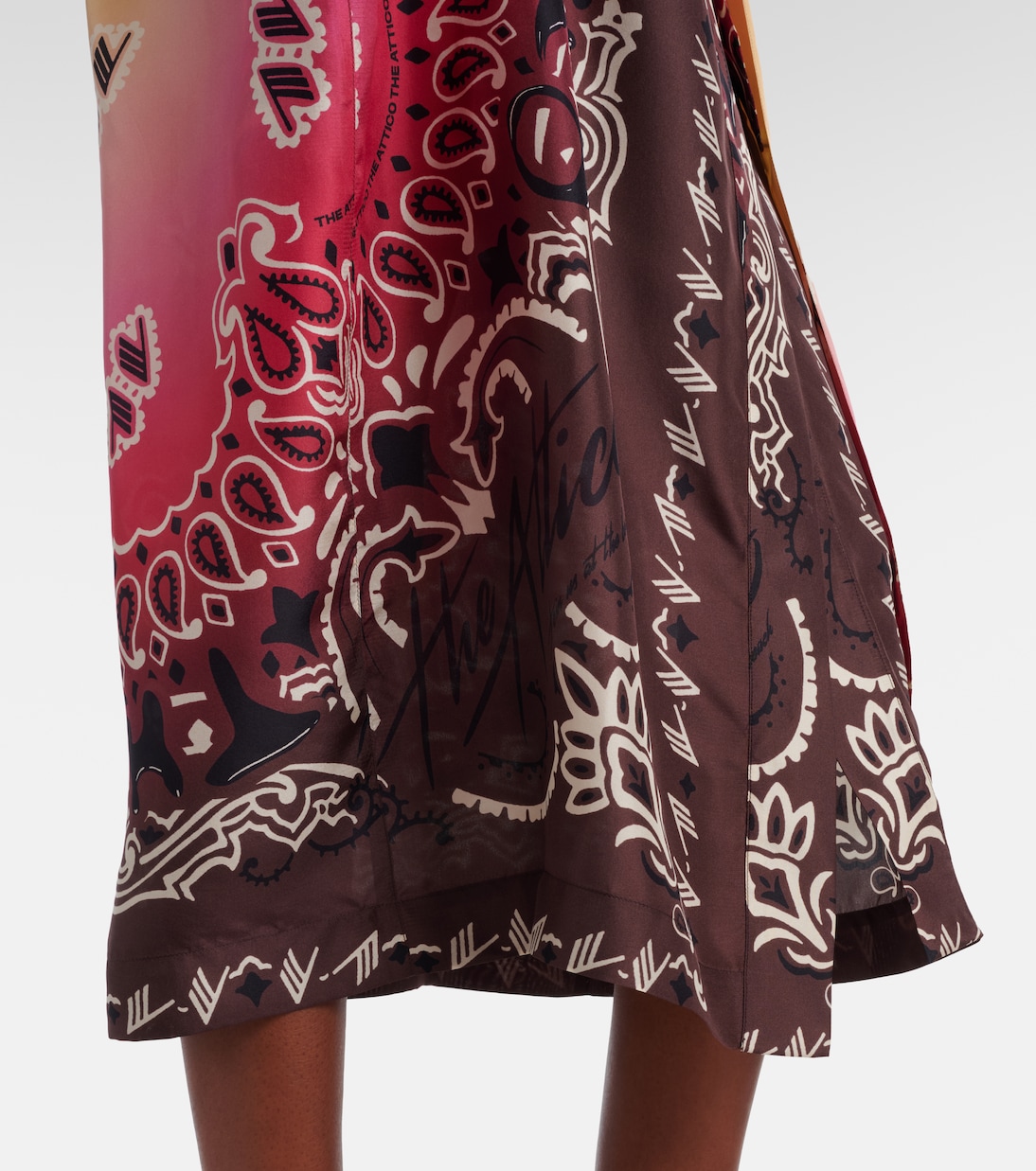 Bedrucktes Cover-up aus Seide | The Attico