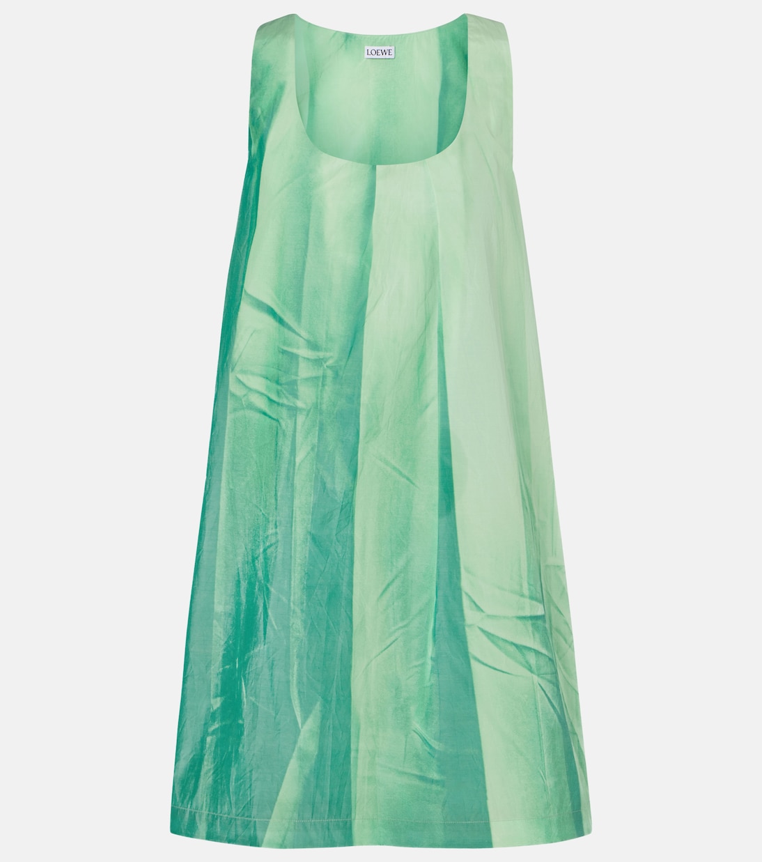 Bedrucktes Minikleid aus Leder | Loewe