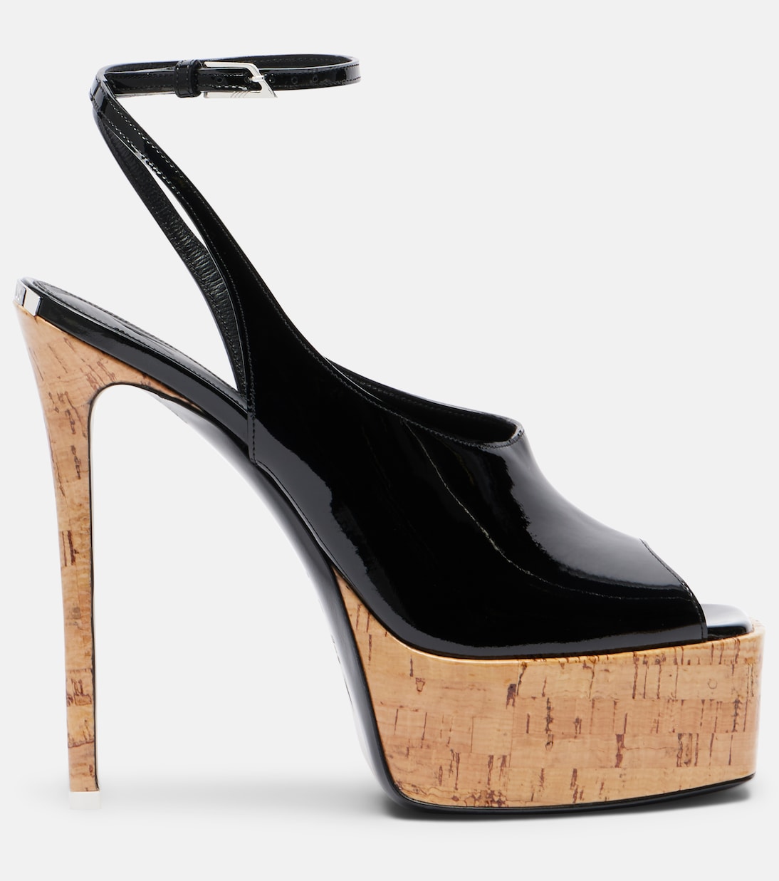 Plateau-Pumps Ornella aus Lackleder | The Attico