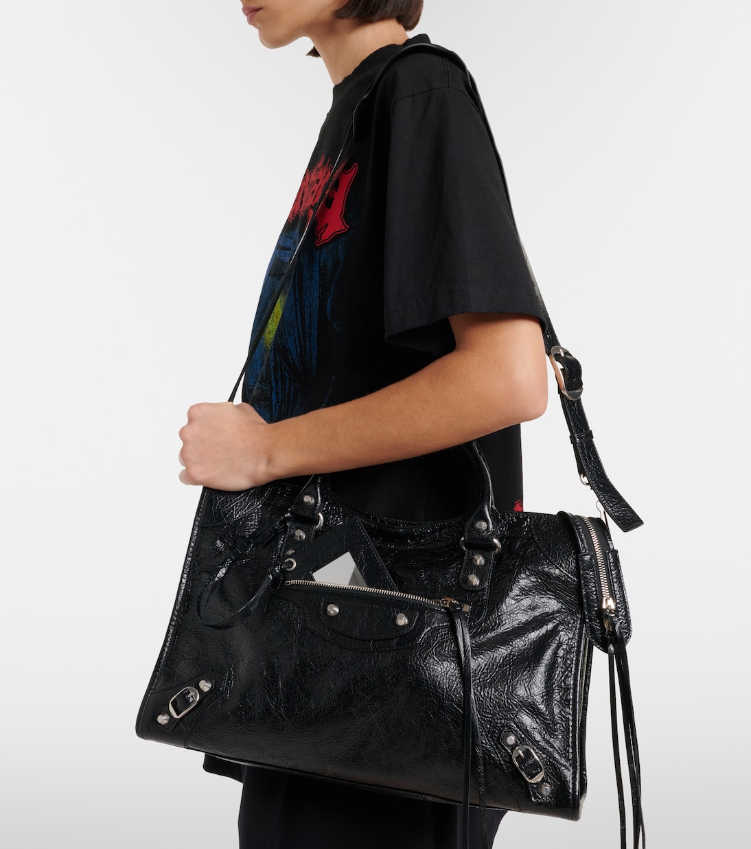 Le City Medium leather tote bag | Balenciaga