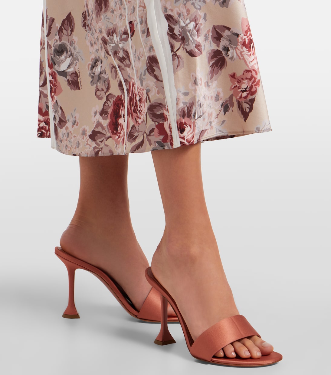 Andreea satin sandals | Amina Muaddi