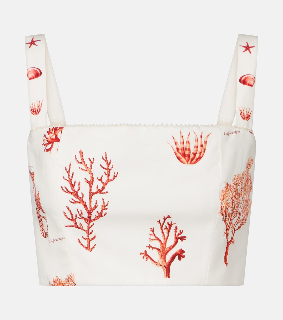 Cropped-Top Cacao aus Baumwolle | Agua by Agua Bendita