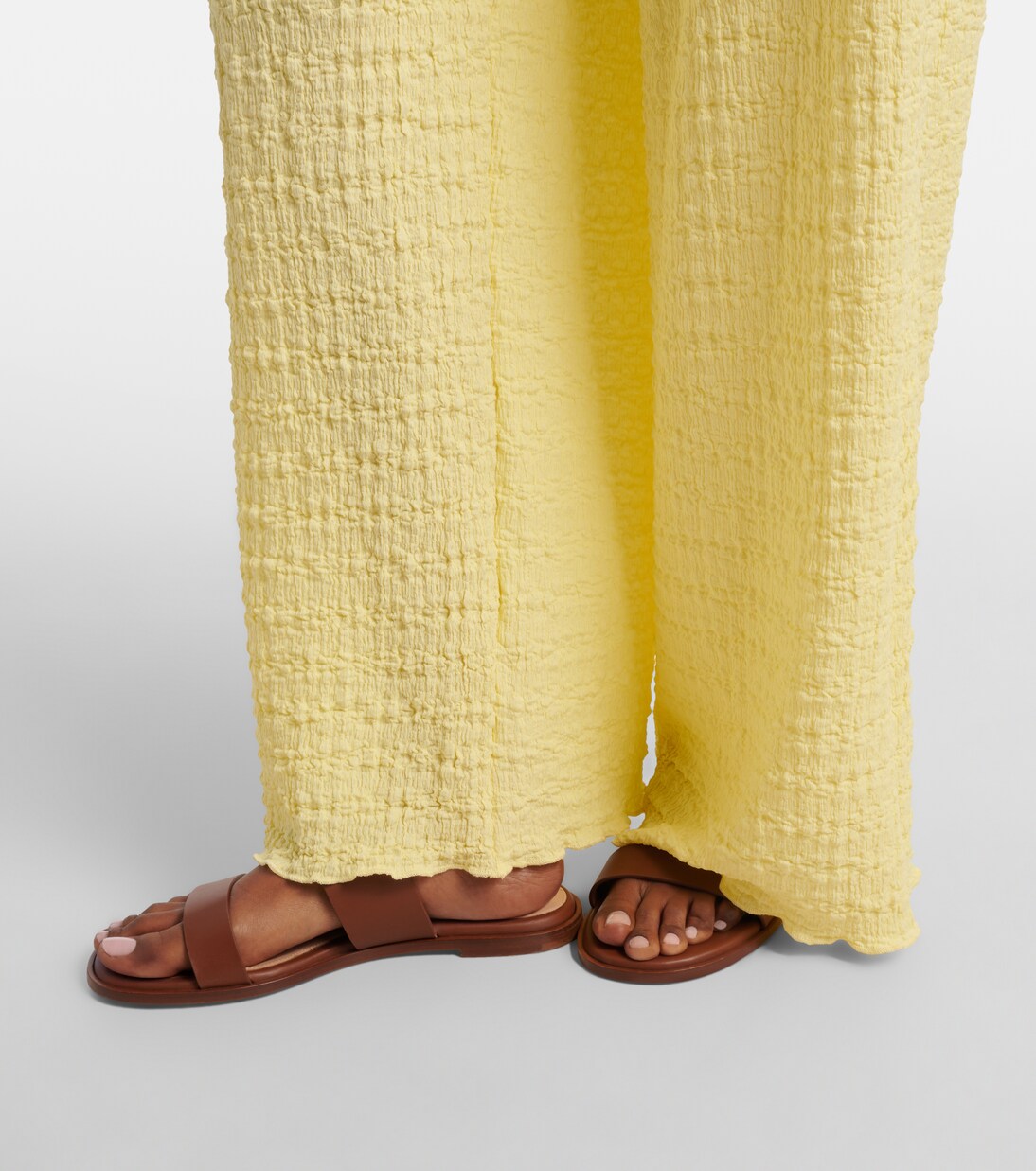 Mika seersucker wide-leg pants | Jade Swim