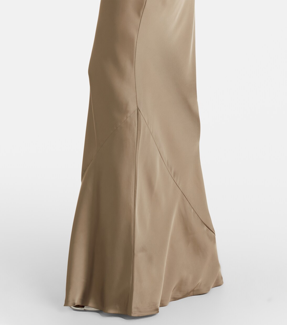 Abito lungo in raso halterneck | Norma Kamali