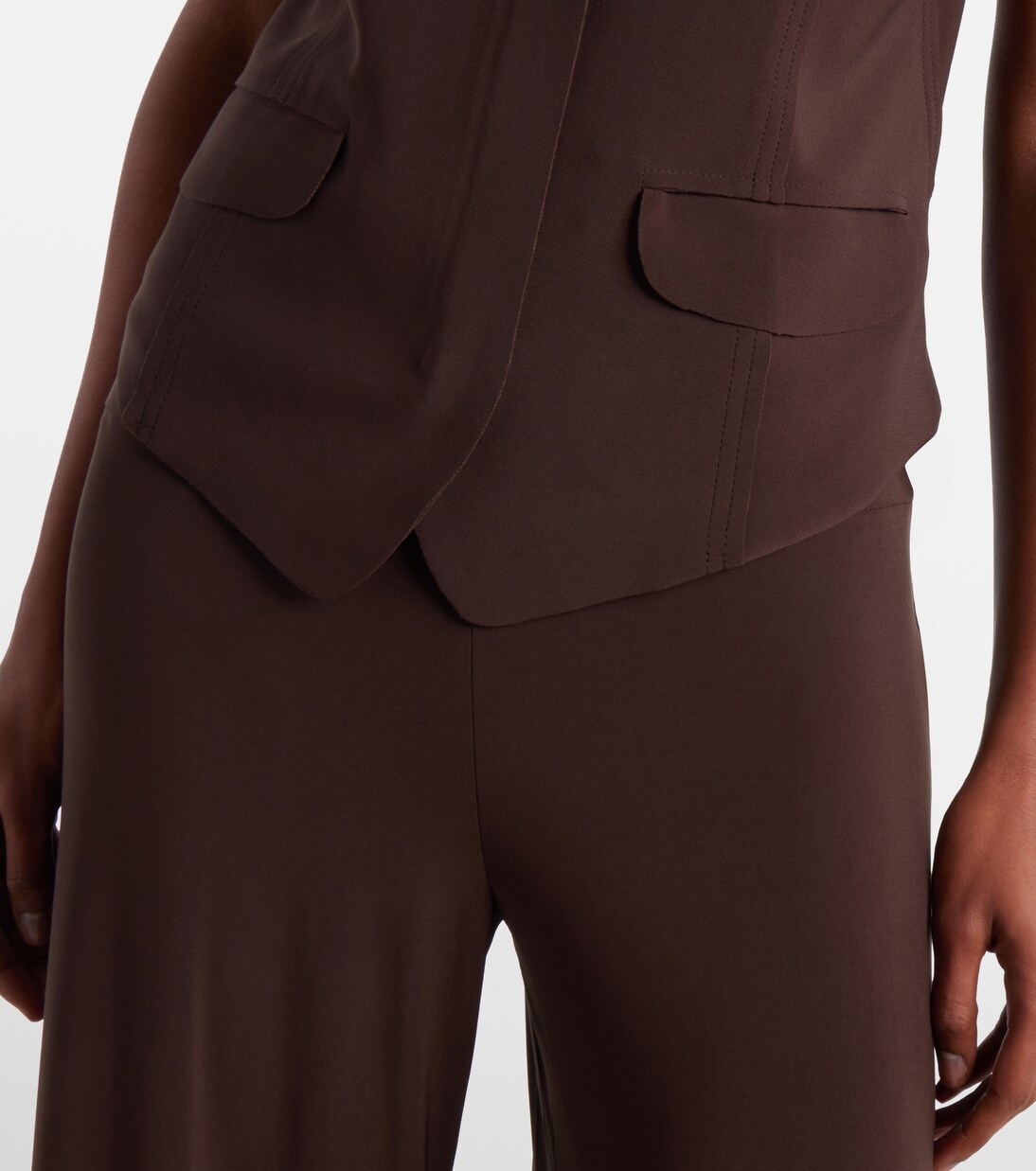 Weste aus Crêpe | Norma Kamali