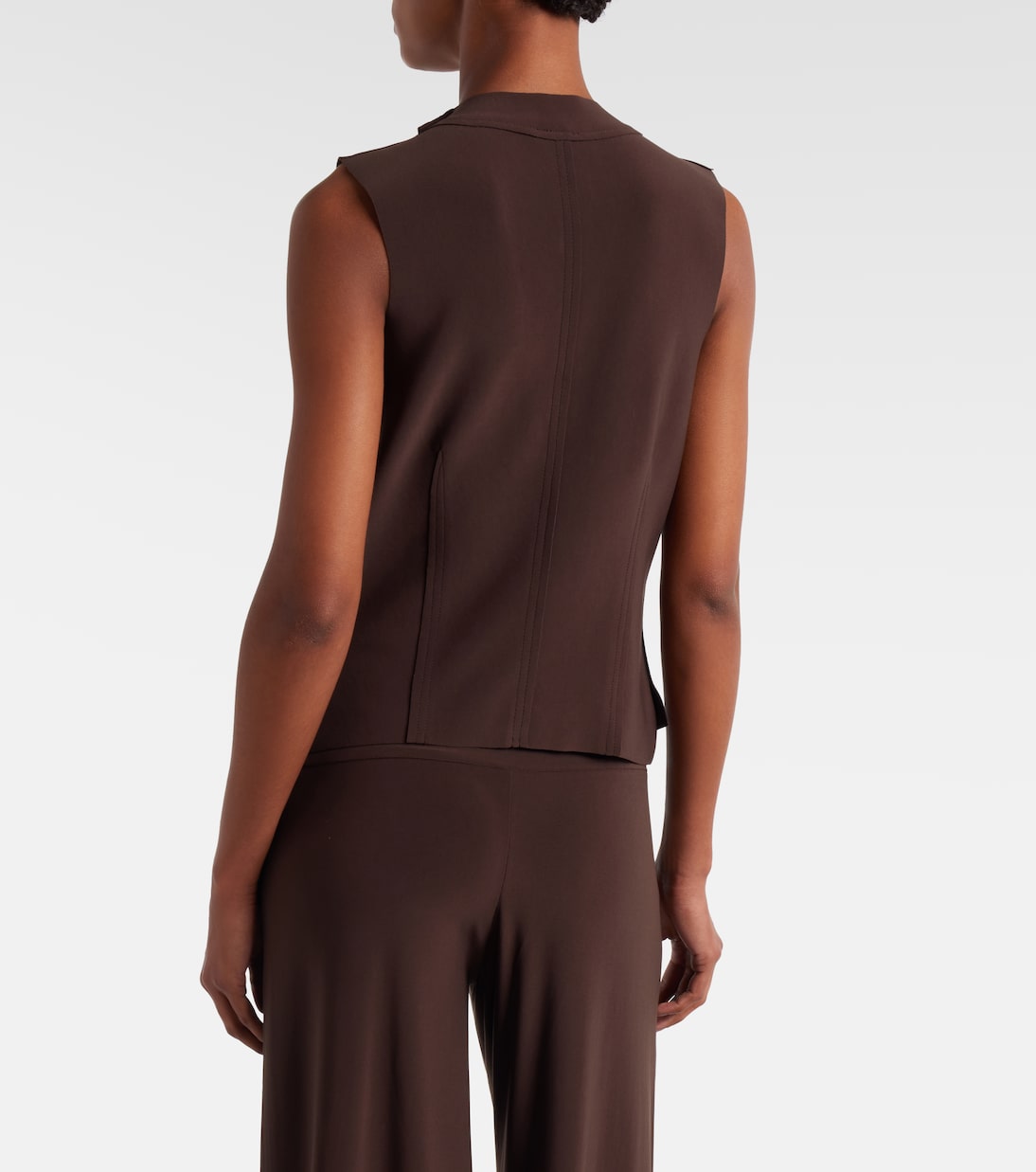 Weste aus Crêpe | Norma Kamali