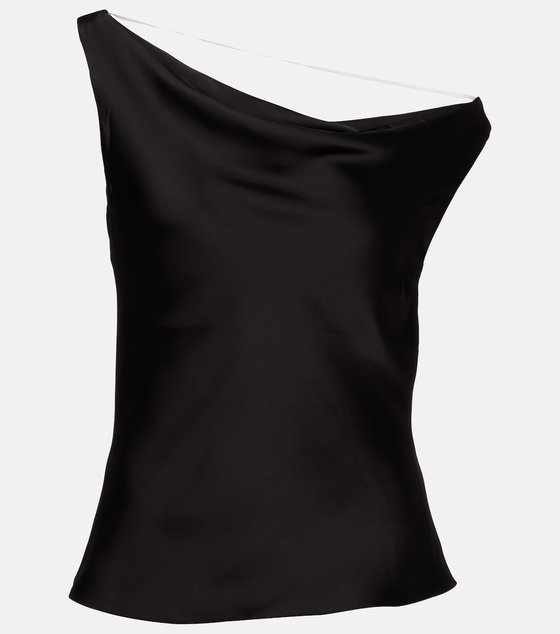 Maria不对称绉纱缎布上衣 | Norma Kamali