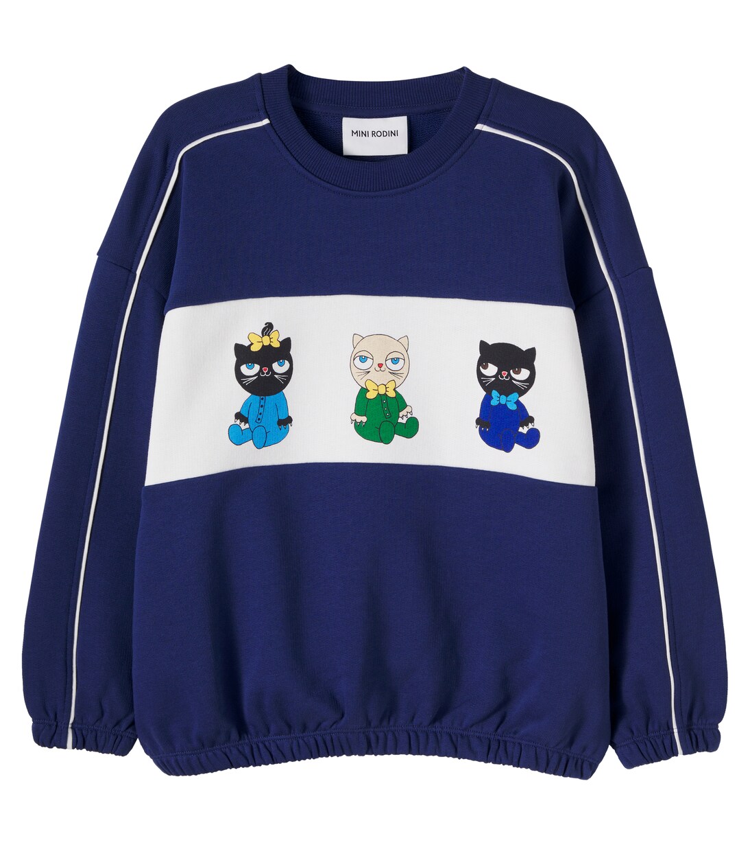 Printed cotton sweatshirt | Mini Rodini