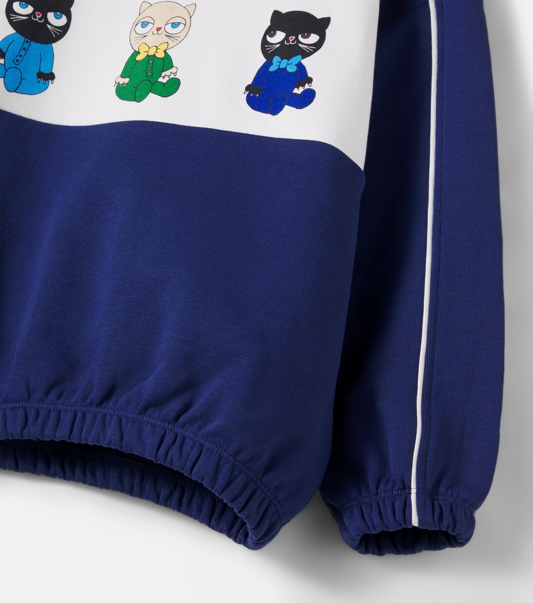 Printed cotton sweatshirt | Mini Rodini