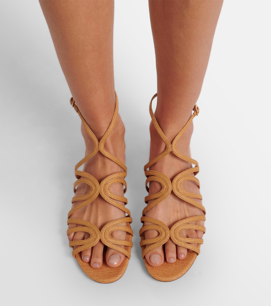 Serenade raffia sandals | Aquazzura