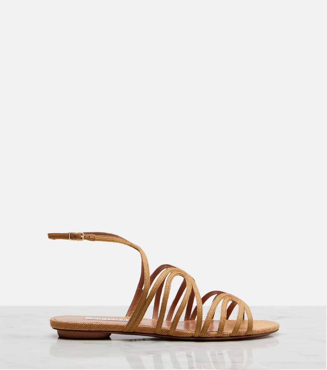 Serenade raffia sandals | Aquazzura