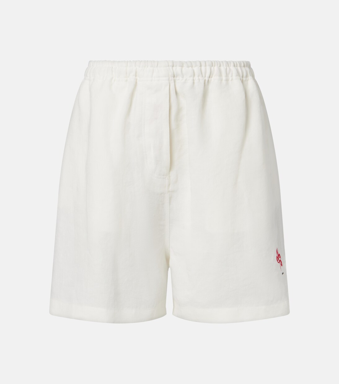 Oversized linen Bermuda shorts | Prada