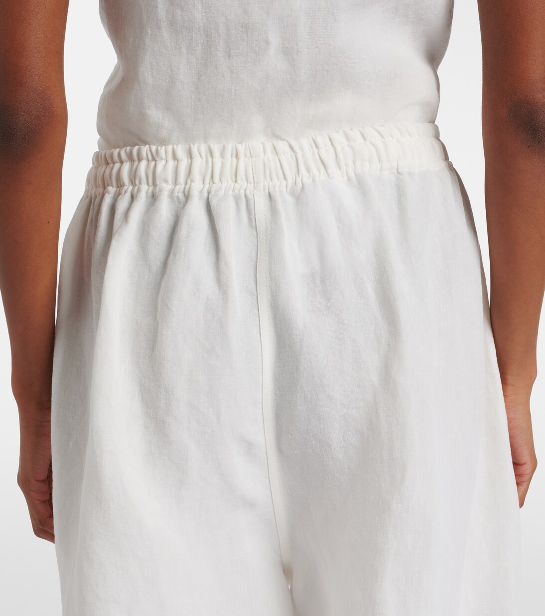 Oversized linen Bermuda shorts | Prada