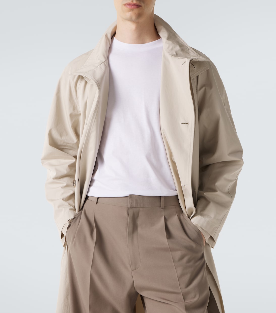 Nivara cotton poplin coat | The Row