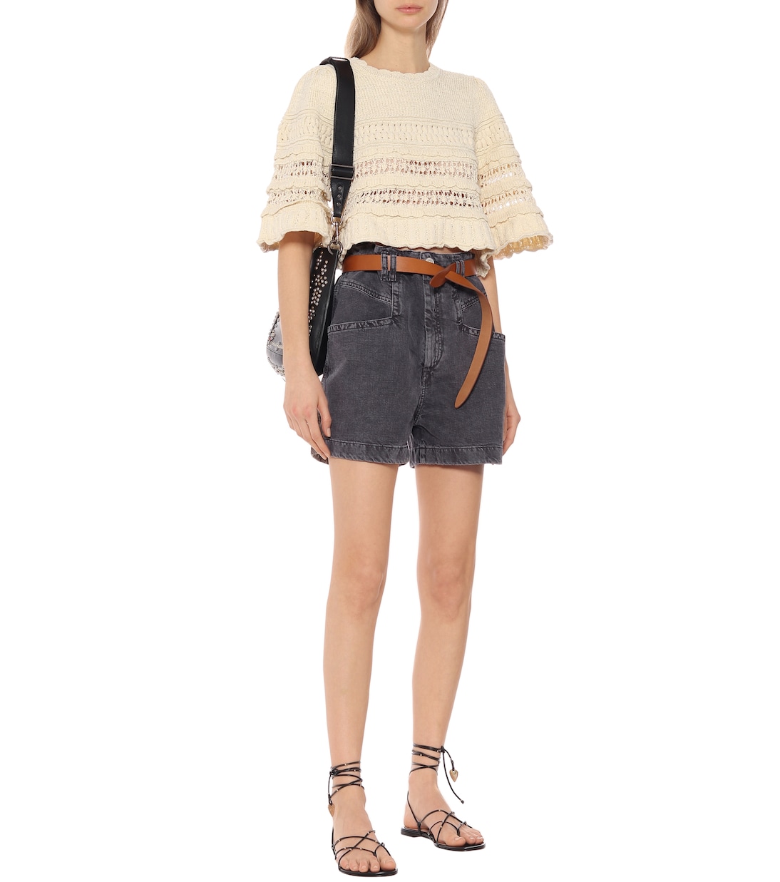 Pull Friz raccourci en coton mélangé | Isabel Marant