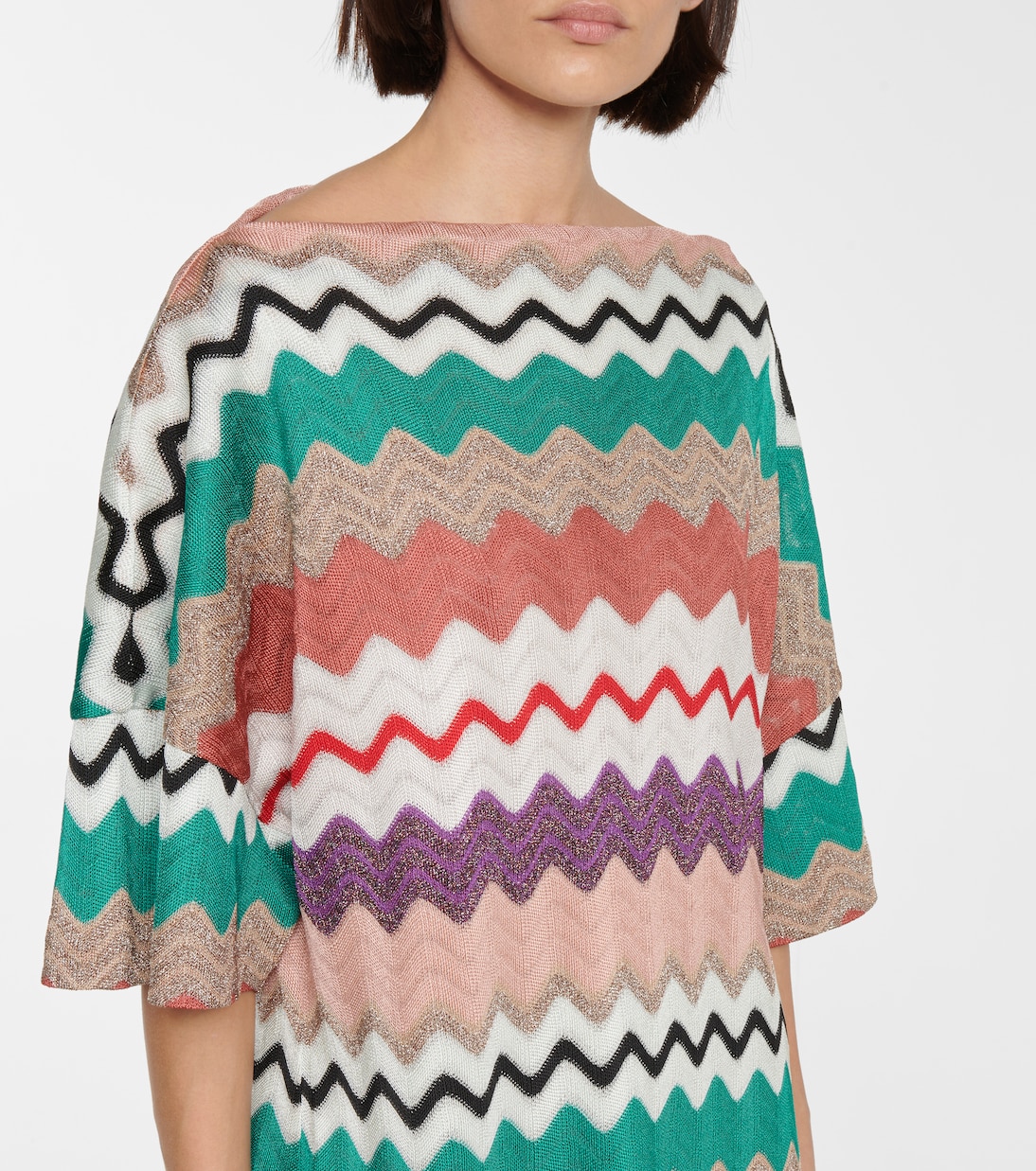 Minikleid aus Häkelstrick | Missoni