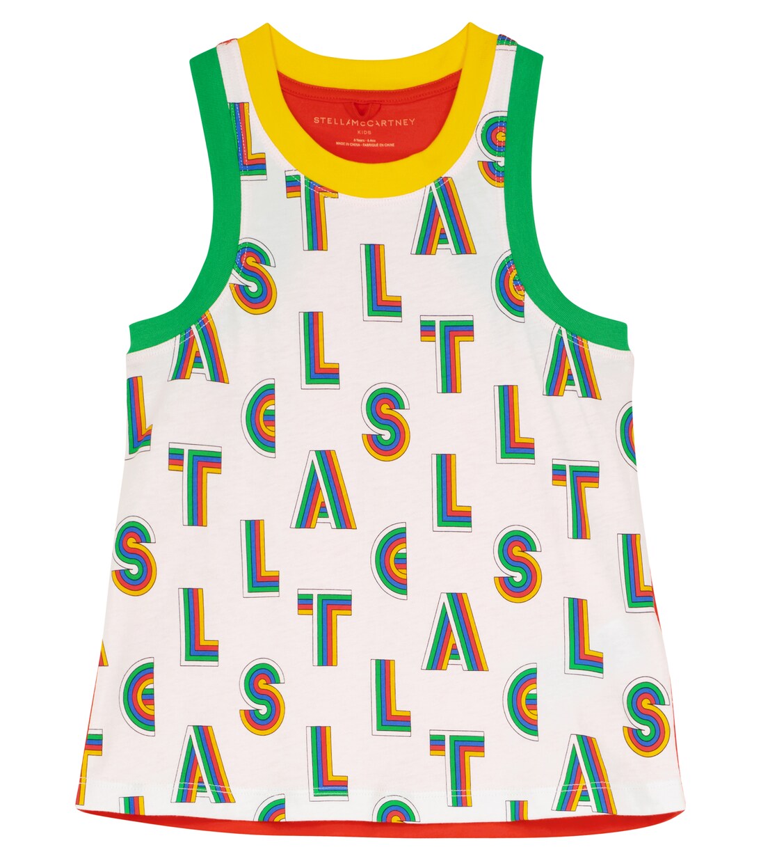 Stella Sport printed cotton tank top | Stella McCartney Kids