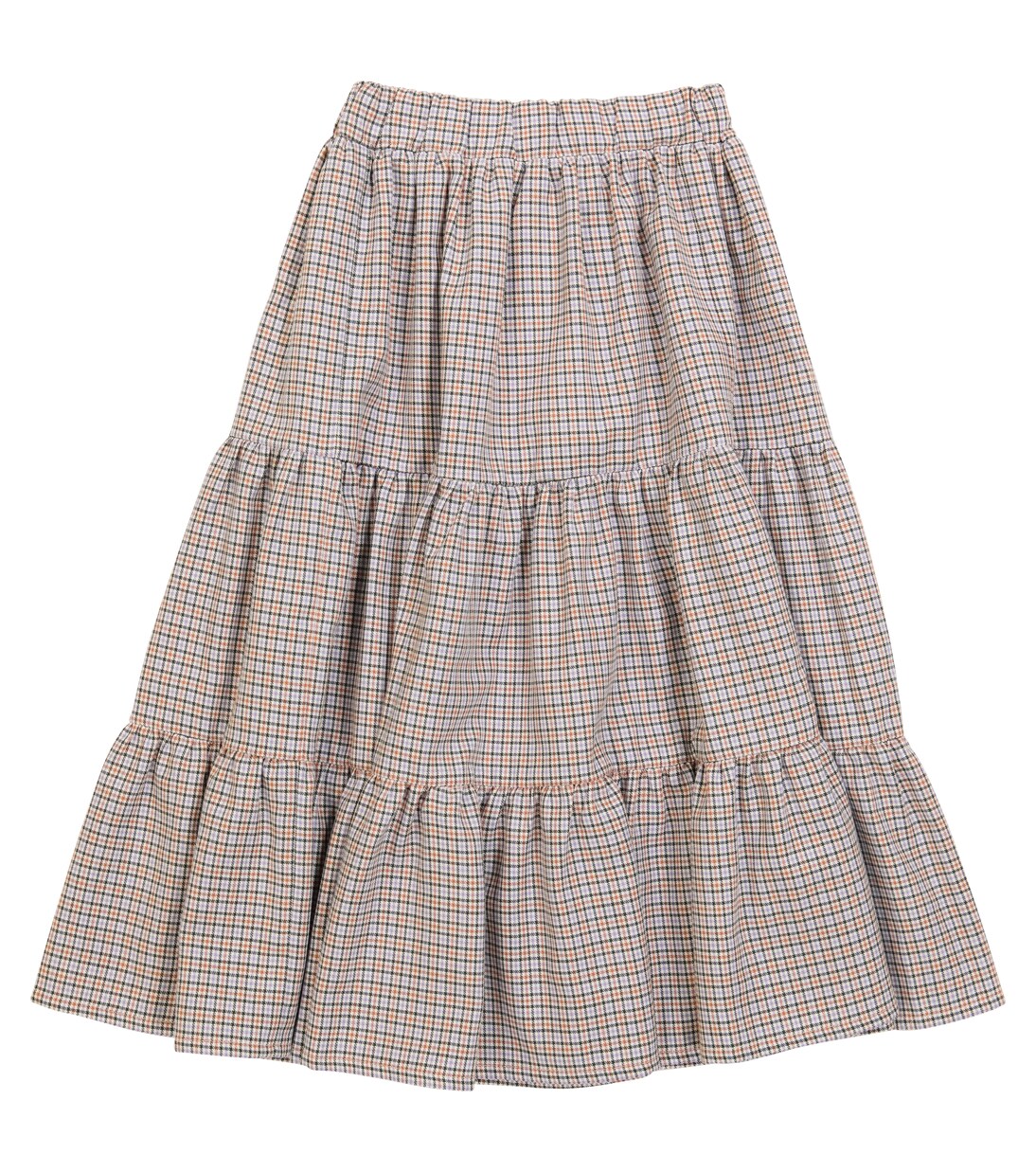 Houndstooth cotton and wool skirt | Paade Mode