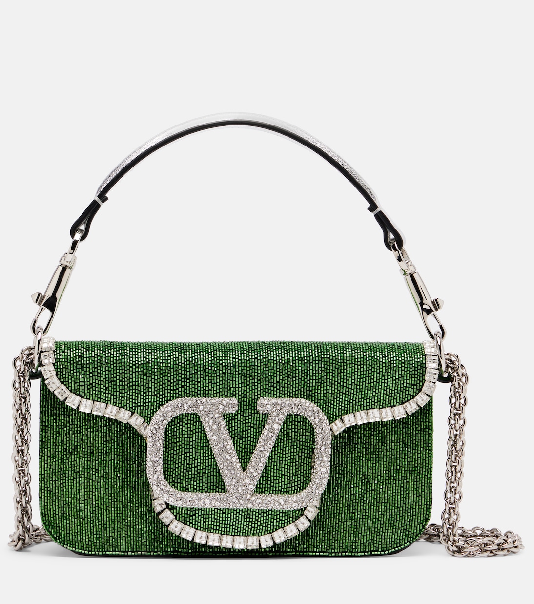 Locò Small beaded shoulder bag | Valentino Garavani