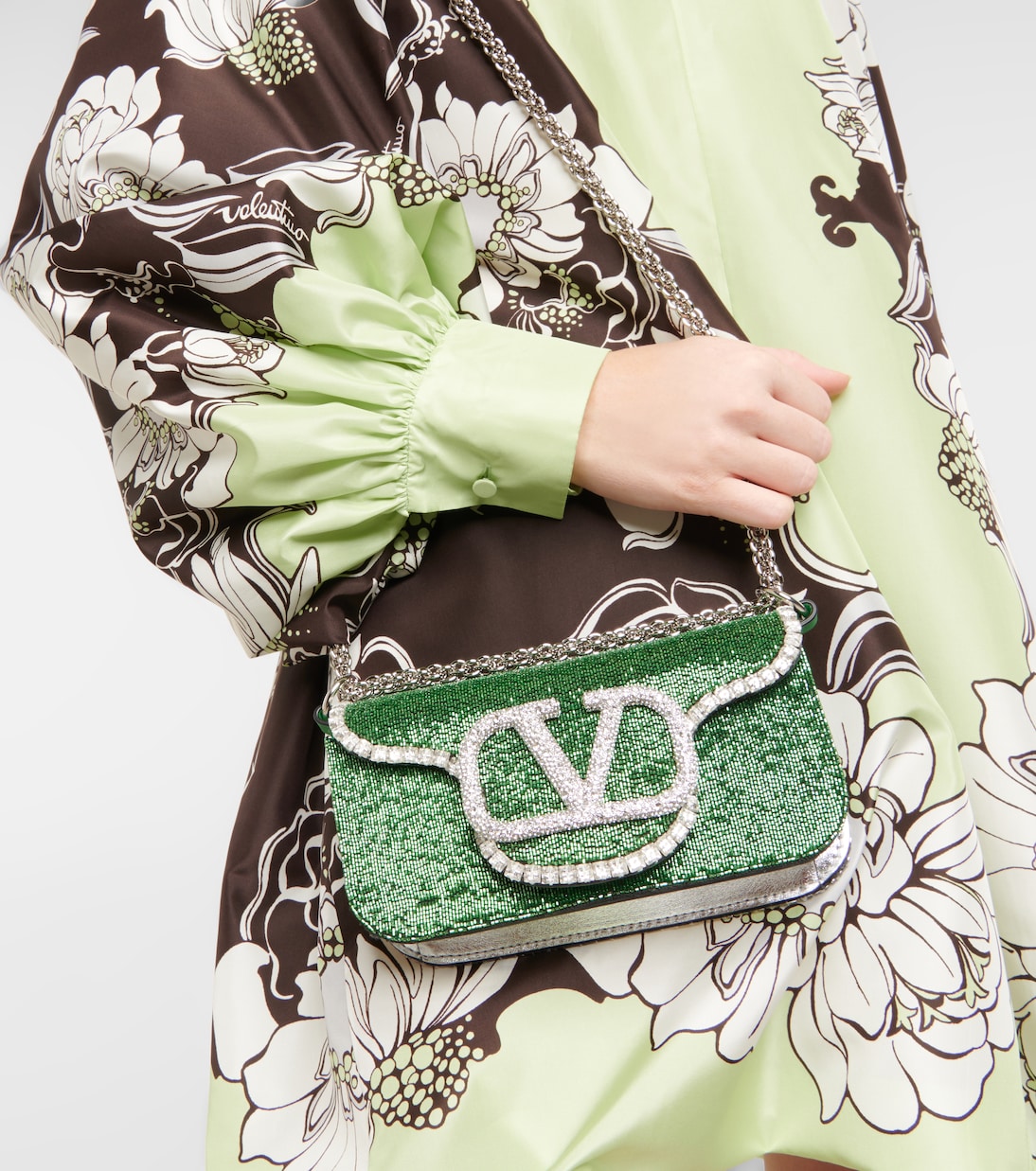 Locò Small beaded shoulder bag | Valentino Garavani