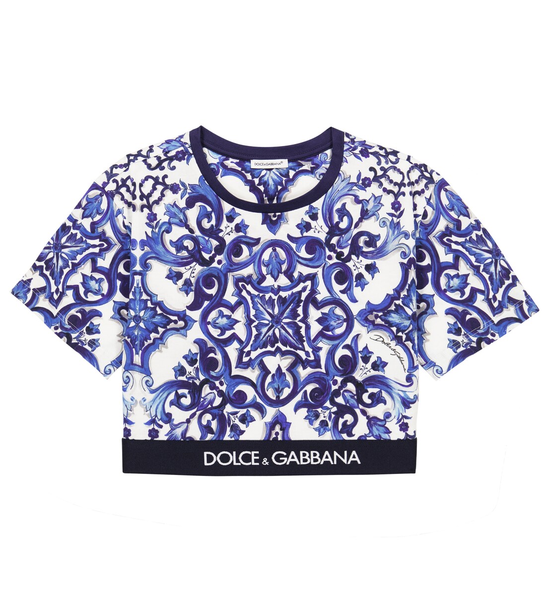 Printed cotton jersey T-shirt | Dolce&Gabbana Kids