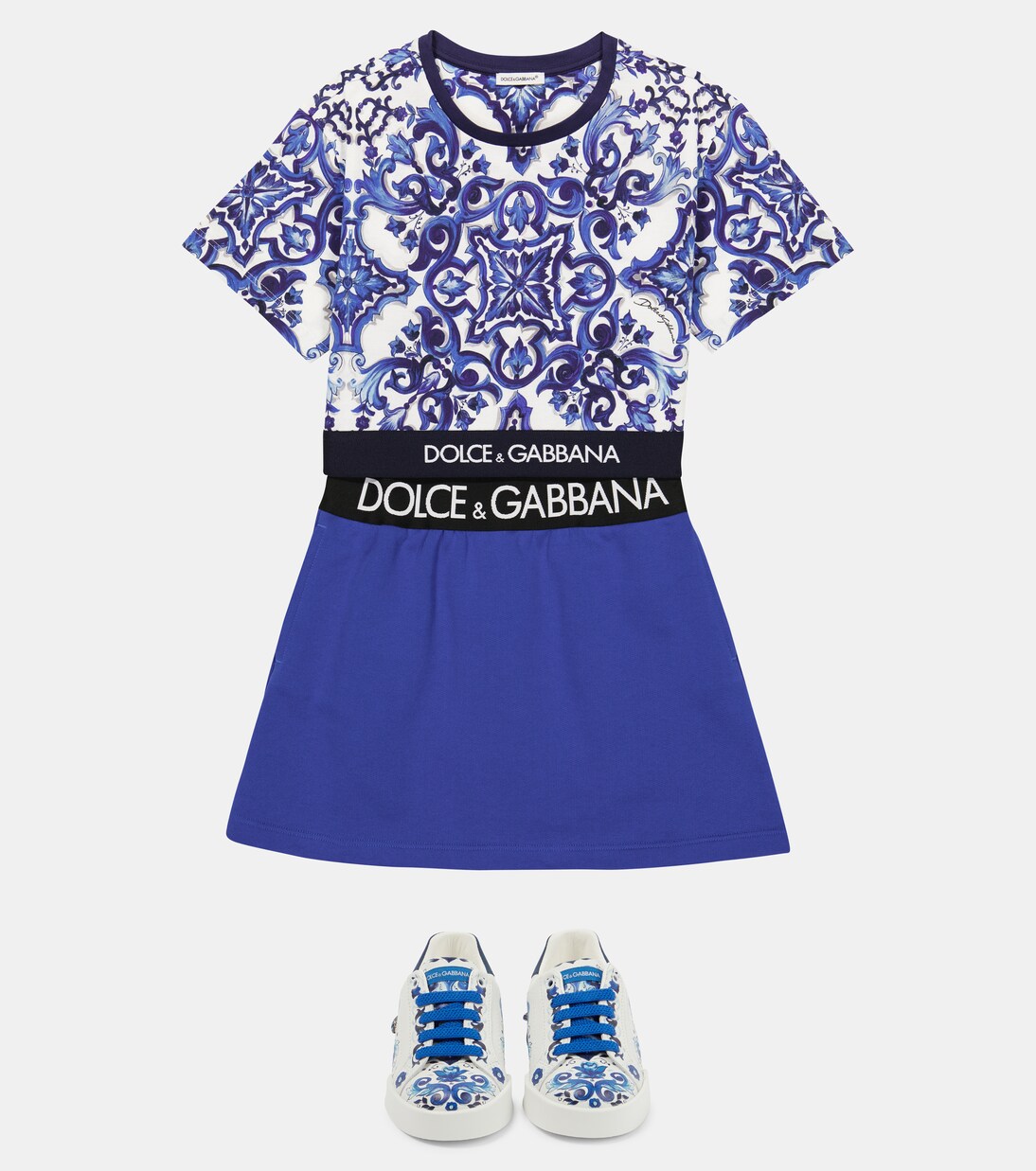 Printed cotton jersey T-shirt | Dolce&Gabbana Kids