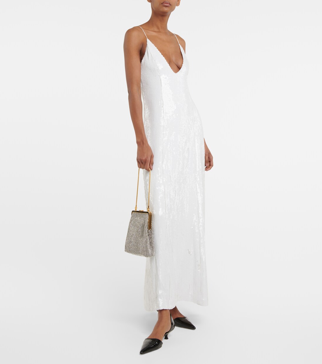 Midikleid mit Pailletten | Khaite