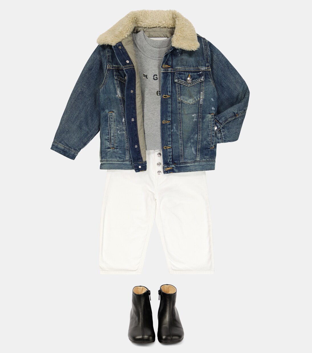 Sweat-shirt en coton à logo | MM6 Maison Margiela Kids