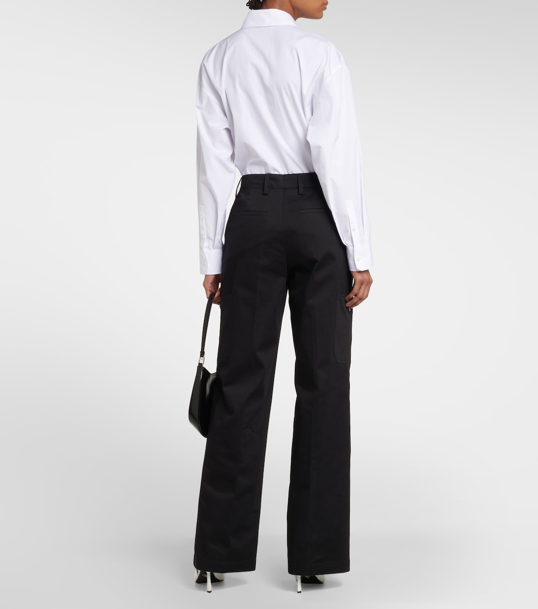 Cotton-blend gabardine cargo pants | Prada