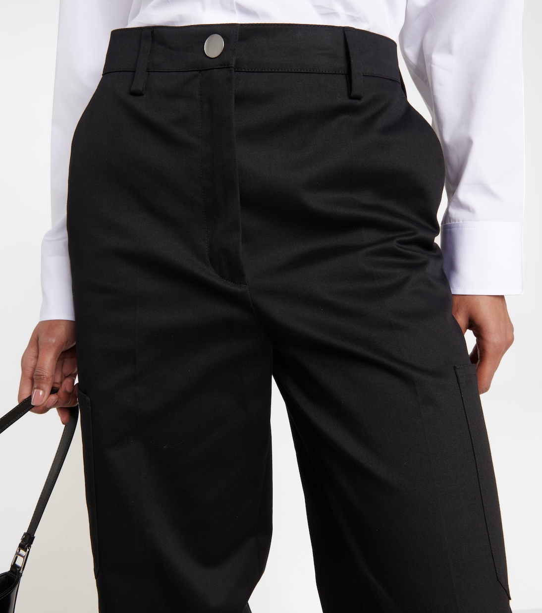 Cotton-blend gabardine cargo pants | Prada