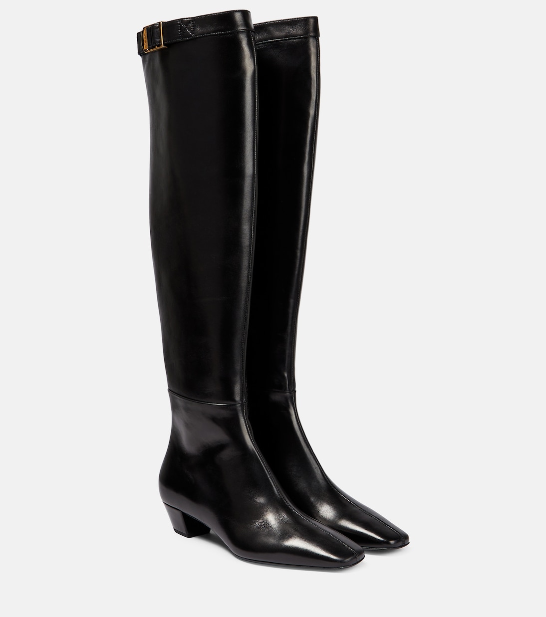 Overknee-Stiefel aus Leder | Tom Ford