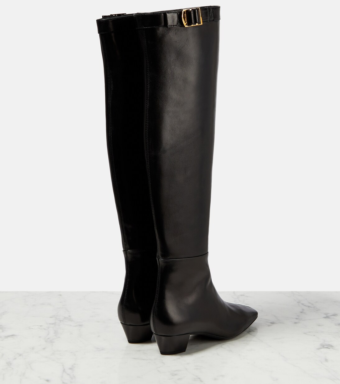 Overknee-Stiefel aus Leder | Tom Ford