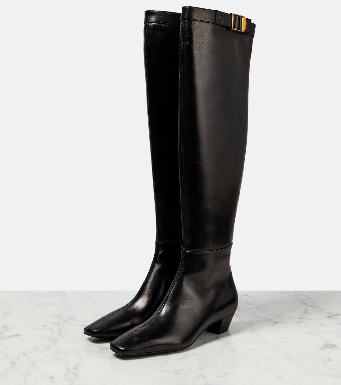 Overknee-Stiefel aus Leder | Tom Ford