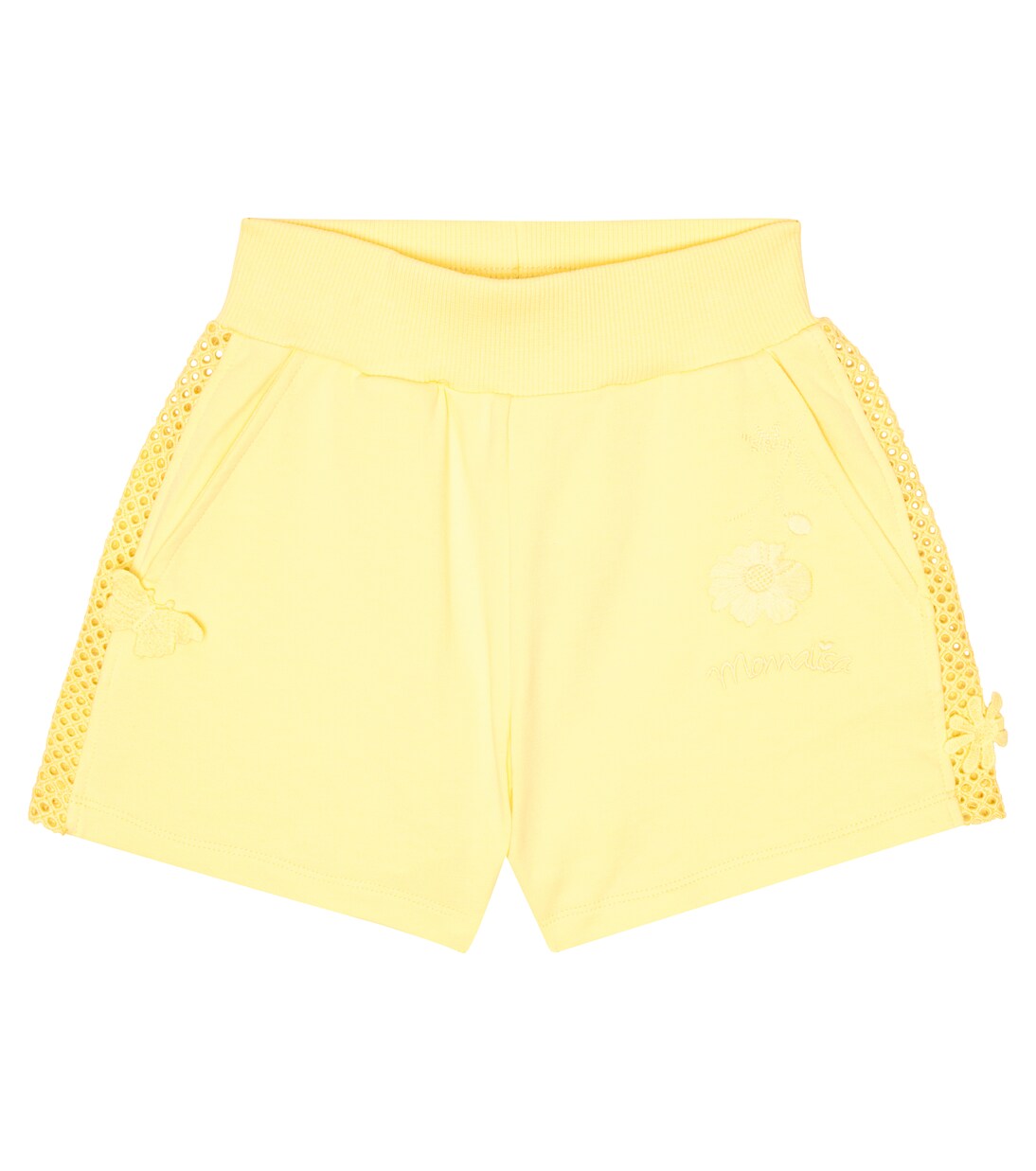 Embroidered jersey shorts | Monnalisa