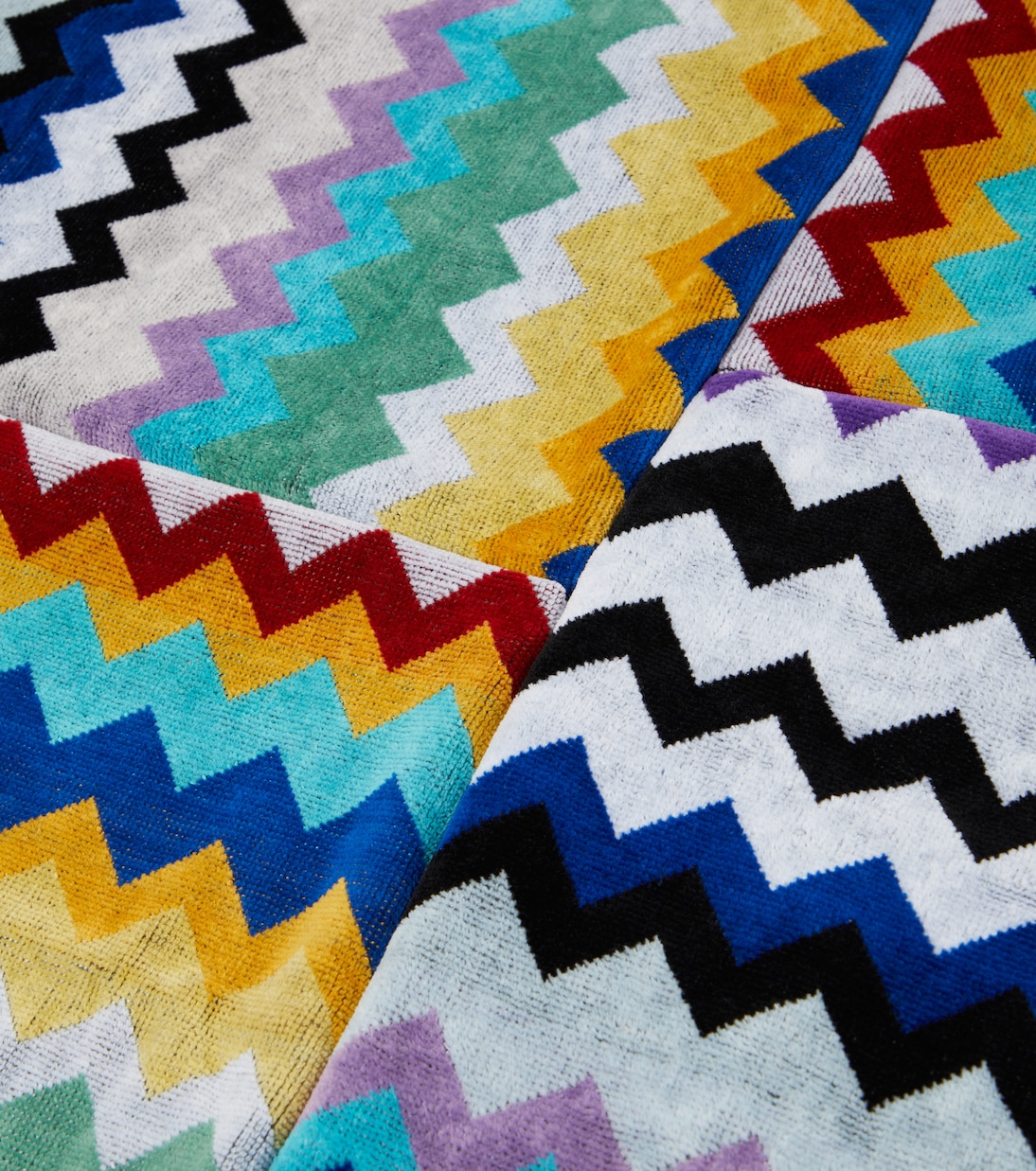 Zig Zag set of 2 cotton terry towels | Missoni