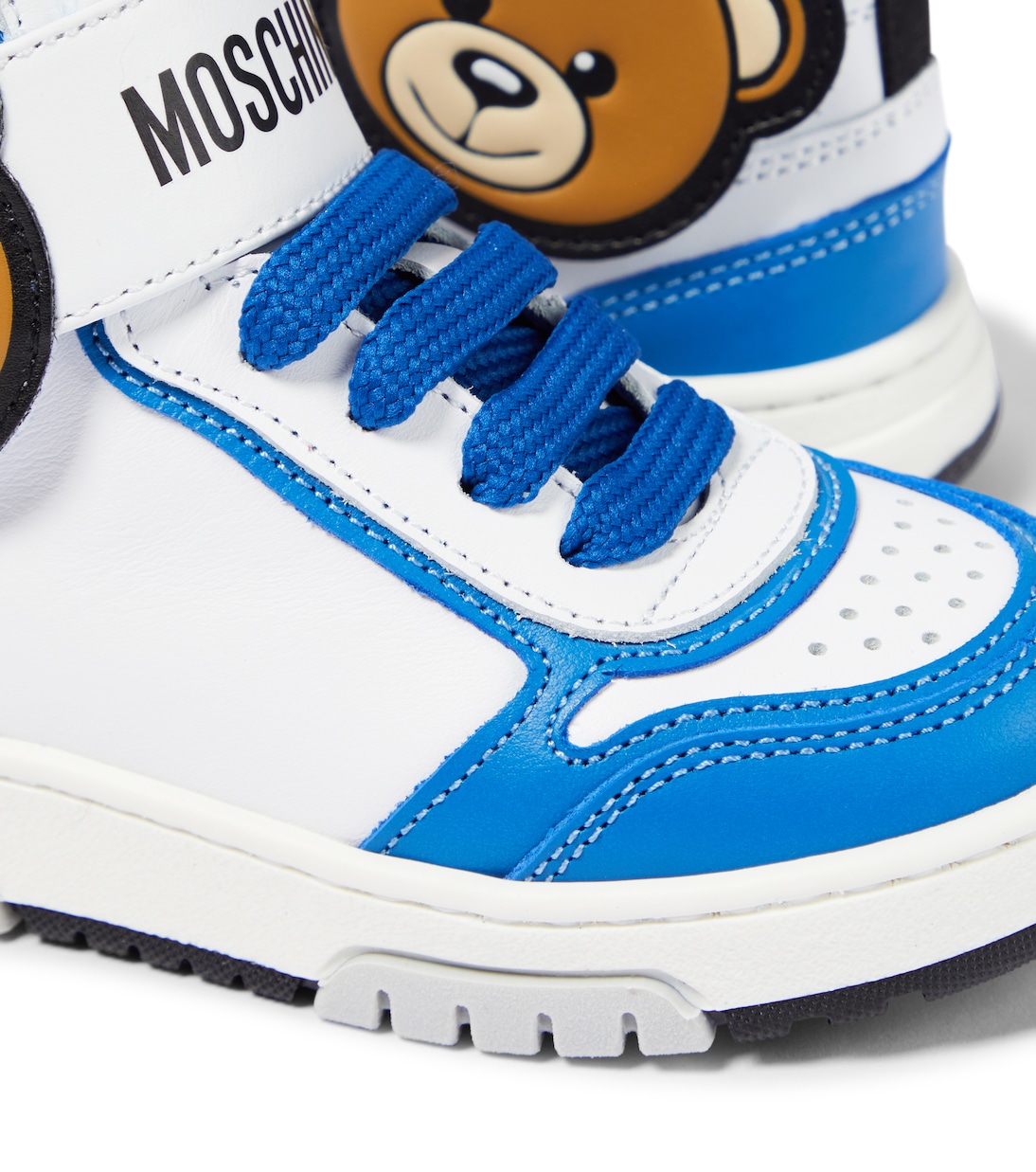 Logo leather sneakers | Moschino Kids