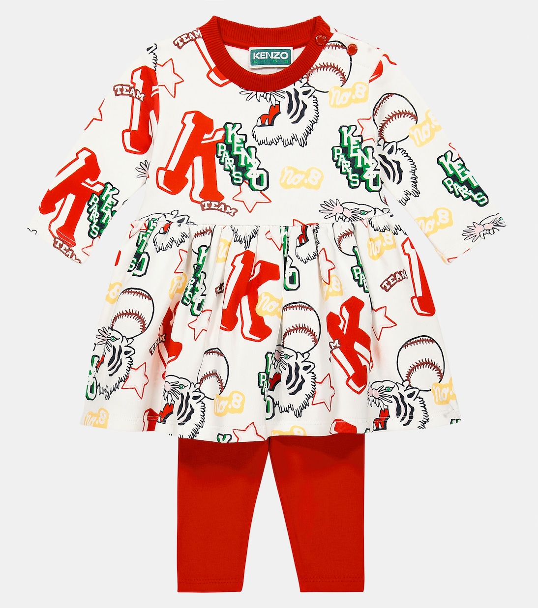 Bébé – Ensemble robe et legging en coton | Kenzo Kids