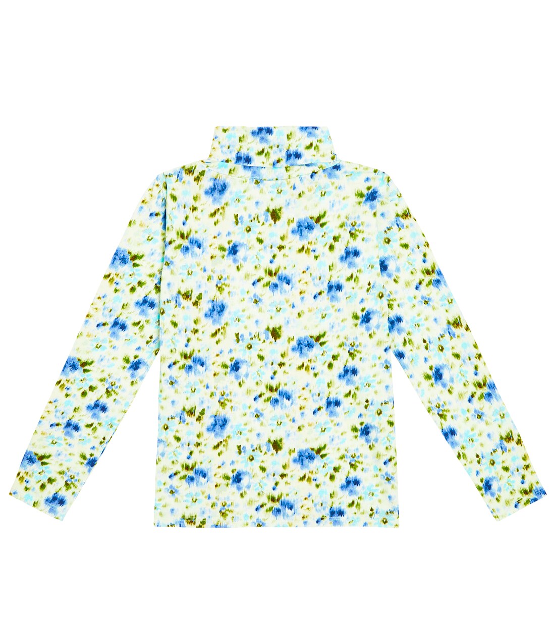 Tyla floral cotton-blend turtleneck top | Morley