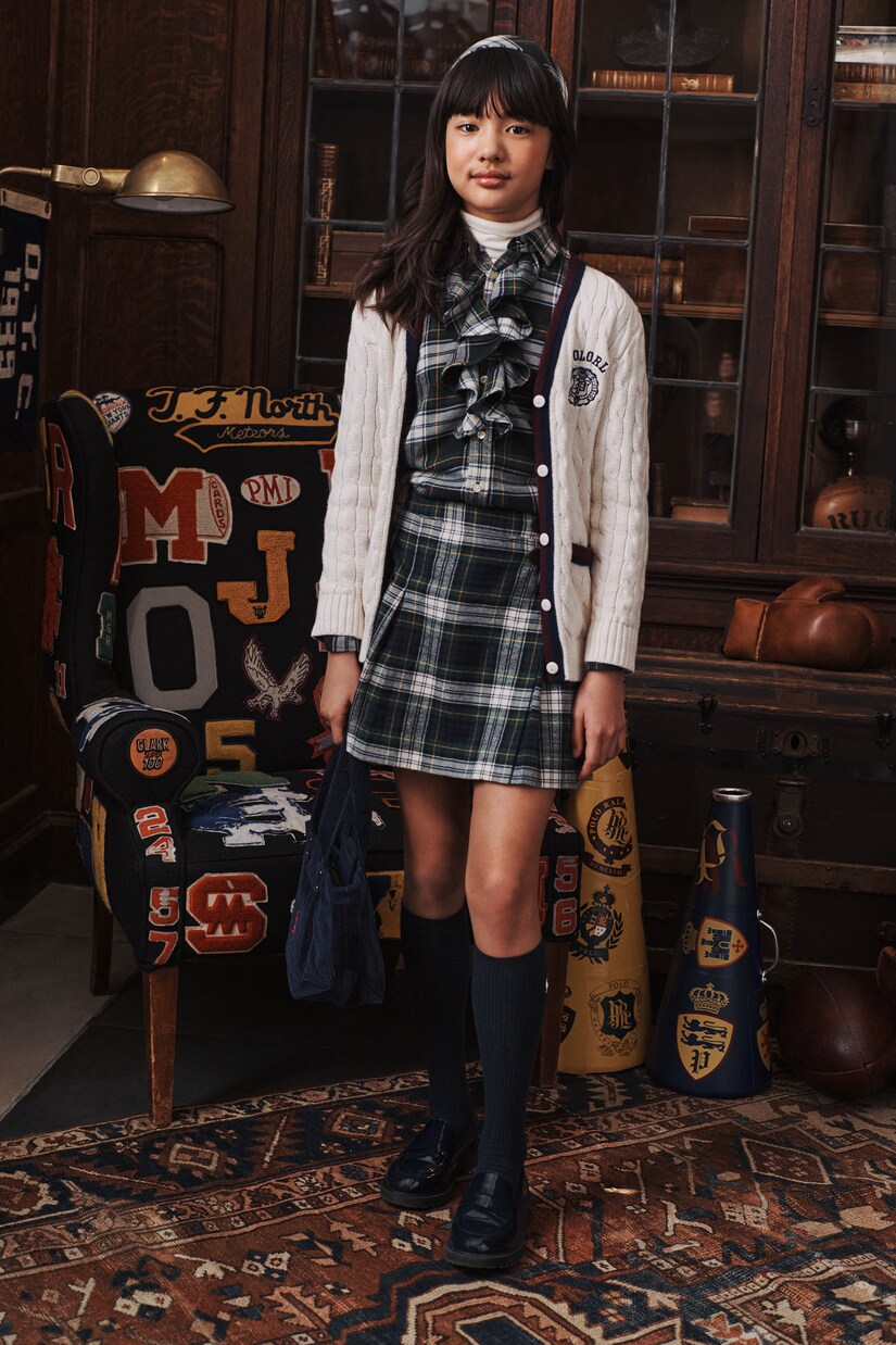 Ruffled checked cotton shirt | Polo Ralph Lauren Kids