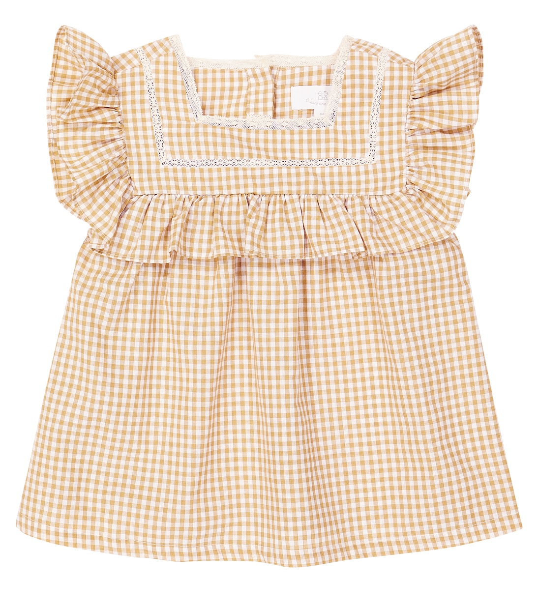 Carina checked cotton shirt | C'era Una Volta