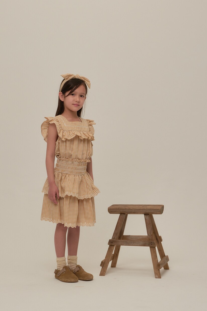 Carina checked cotton shirt | C'era Una Volta