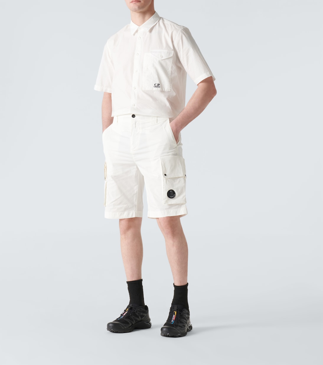 Cotton-blend twill cargo shorts | C.P. Company
