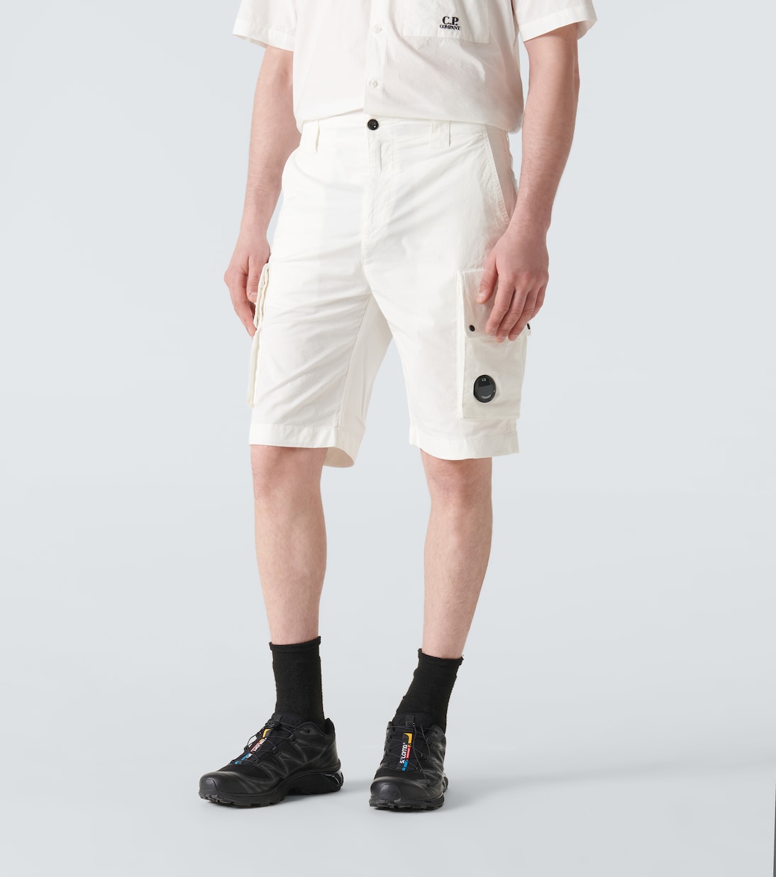 Cotton-blend twill cargo shorts | C.P. Company