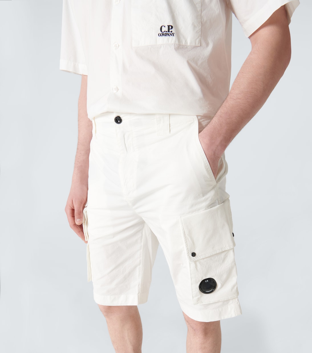 Cotton-blend twill cargo shorts | C.P. Company