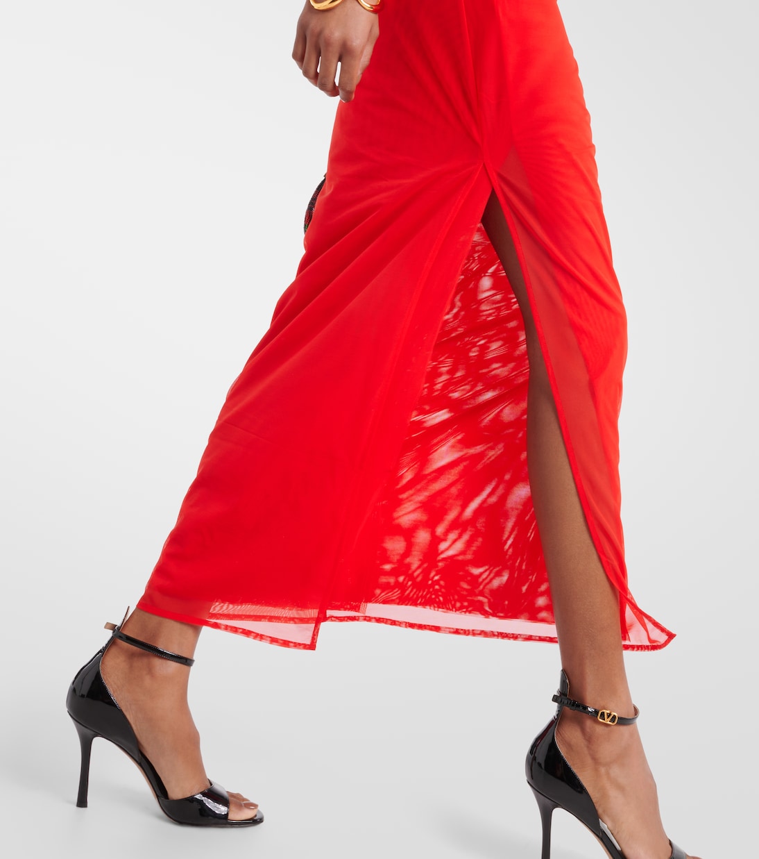 Robe longue Jacques en résille | SIR