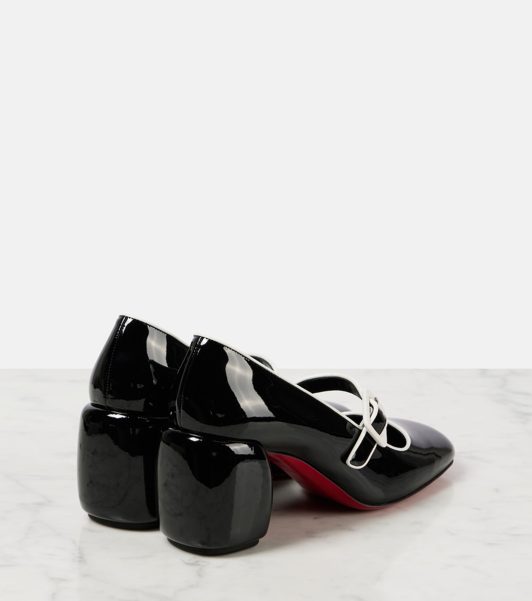 Minny Babe 70 patent leather Mary Jane pumps | Christian Louboutin