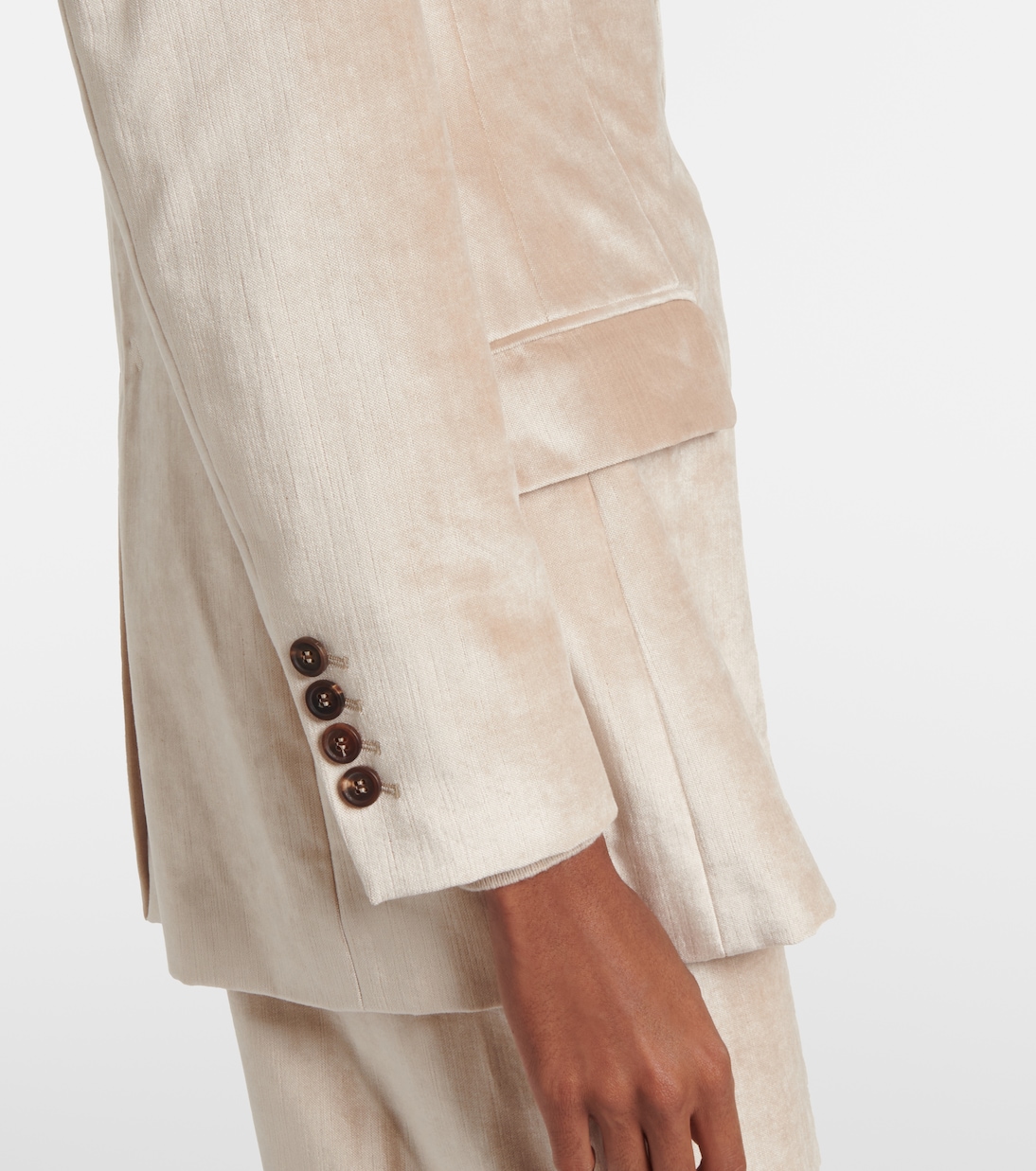 Blazer en velours de coton mélangé | Brunello Cucinelli